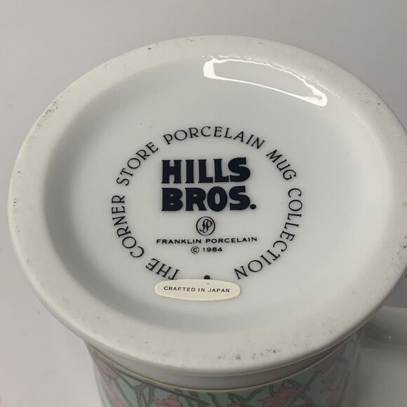 The Corner Store HILLS BROS JAVA COFFEE Porcelain Mug 1984 Franklin Porcelain - Picture 5 of 7